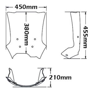 Parabrisas tipo adv BMW F650GS / F800GS 2008-2012 Â· 2